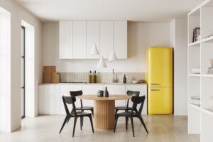 Houten ronde eettafel sfeervol dineren in stijl